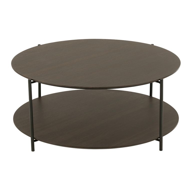 Coffee Table - Round - Small - Dark Brown - Metal
