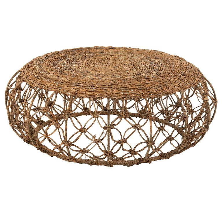 Saucer Coffee Table - Round - Large - Natural - Rattan