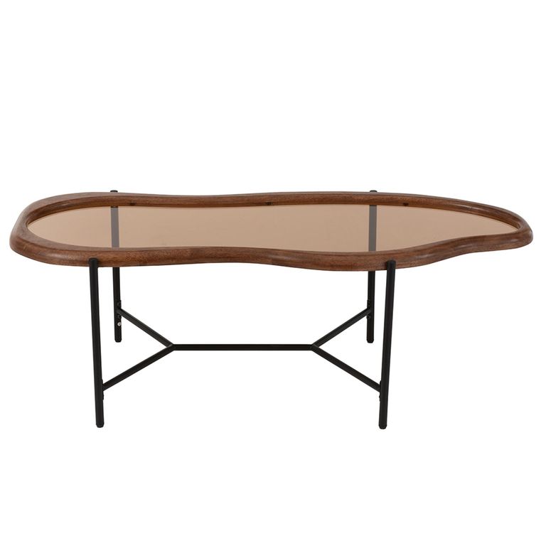 Zir Coffee Table - Abstract - Multi Colored - Mirrored and Metal