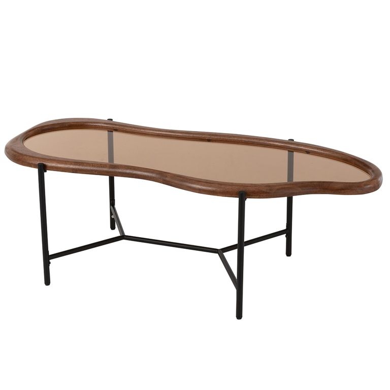 Zir Coffee Table - Abstract - Multi Colored - Mirrored and Metal