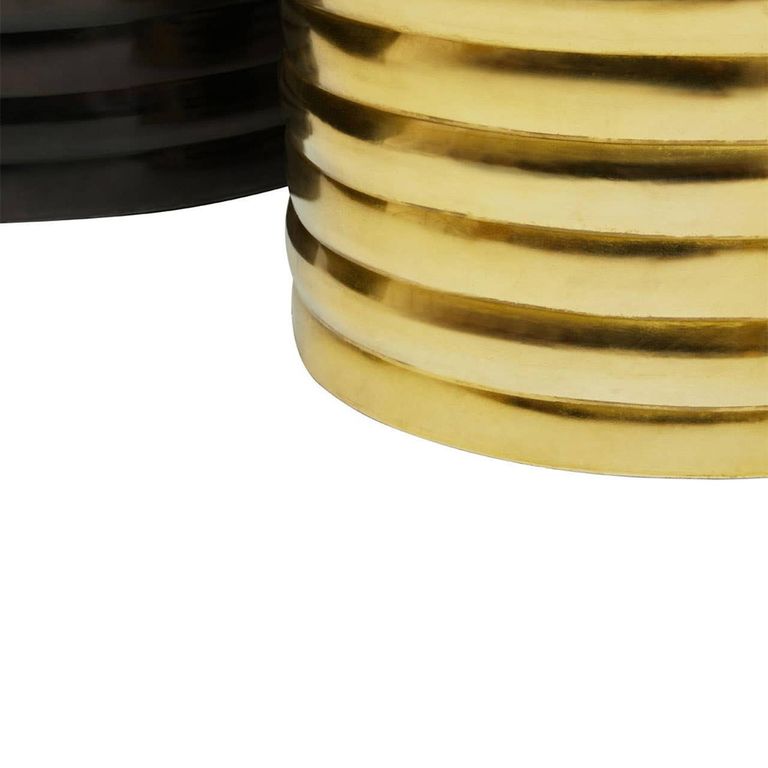 Arti Coffee Tables - Set of 2 - Round - Black - Metal