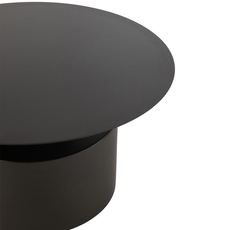 Coffee Table - Round - Large - Black - Metal