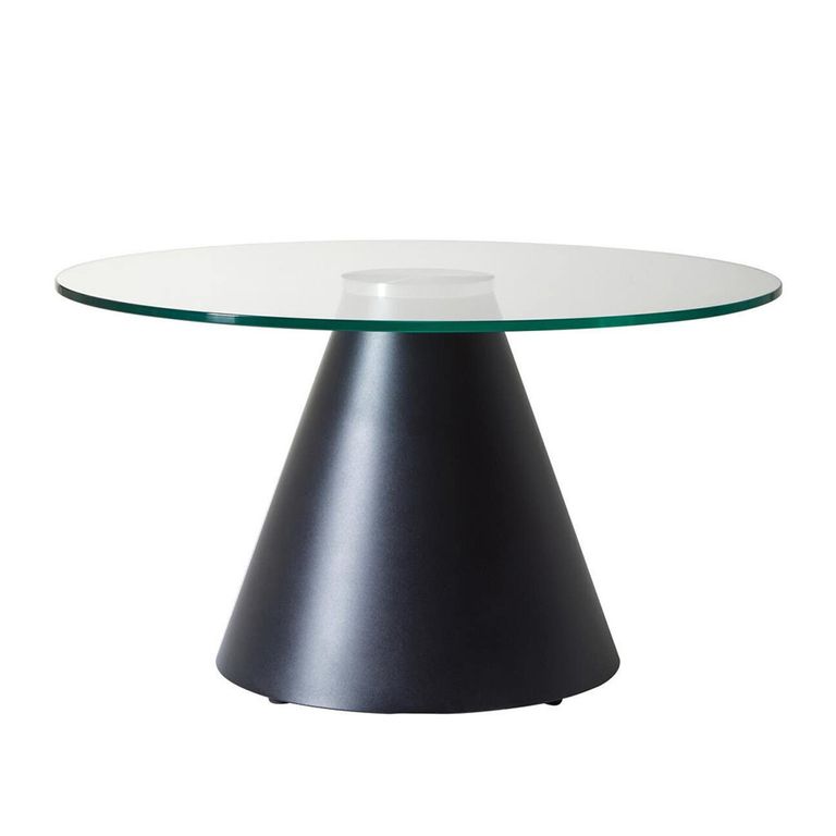 Azalea Coffee Table - Clear Glass - Round