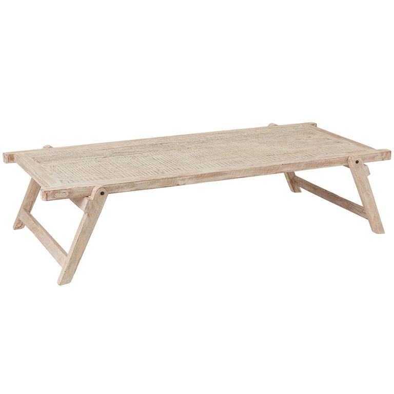 Army Coffee Table - Large - White Washed - Recycled Wood