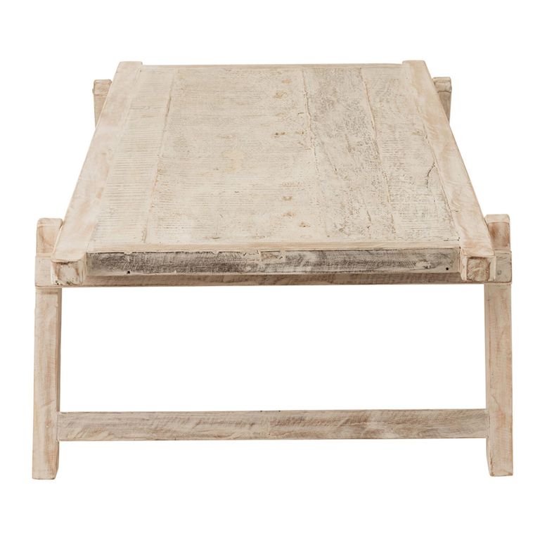 Army Coffee Table - Large - White Washed - Recycled Wood