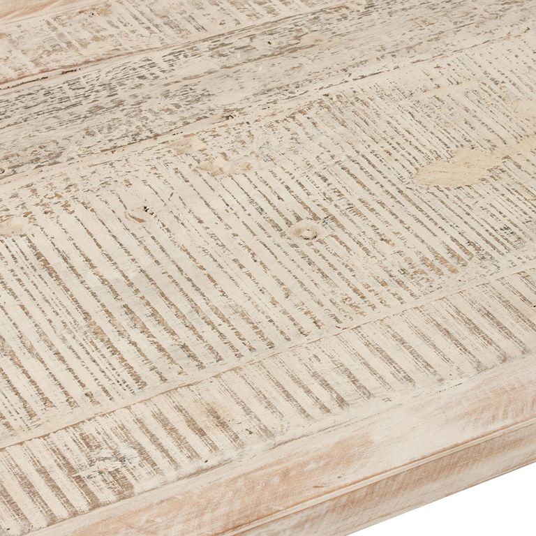 Army Coffee Table - Large - White Washed - Recycled Wood