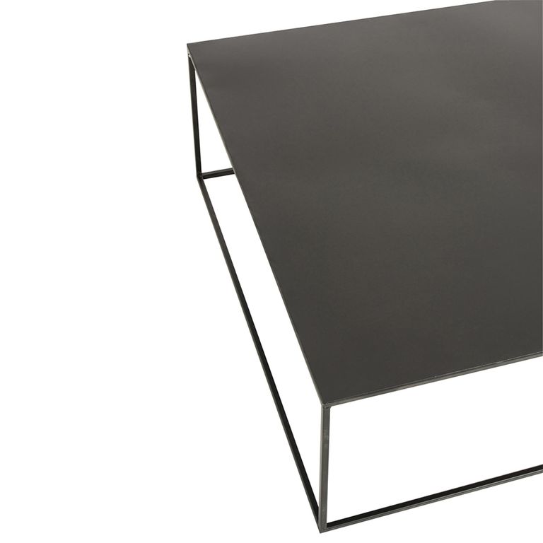 Coffee Table - Square - Large - Black - Metal