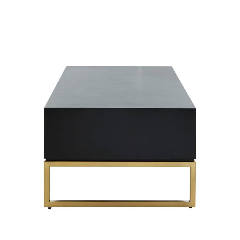 Dumas Coffee Table - 4 Drawer - Black and White