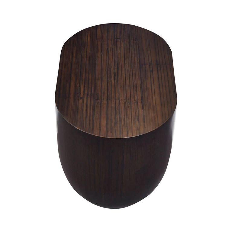 Gabelle Coffee Table - Oval - Small - Dark Bamboo Wood