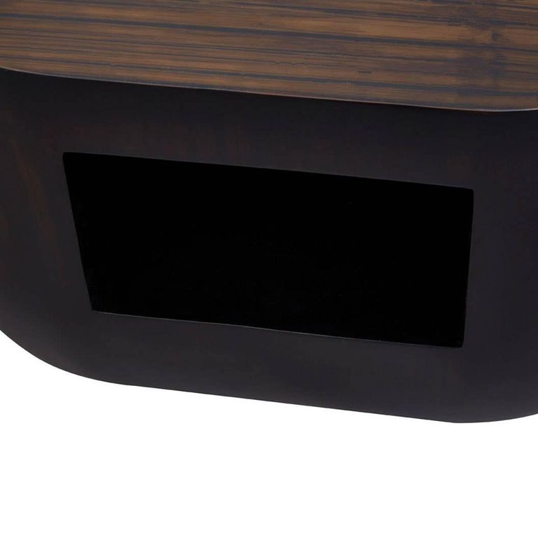 Gabelle Coffee Table - Oval - Small - Dark Bamboo Wood