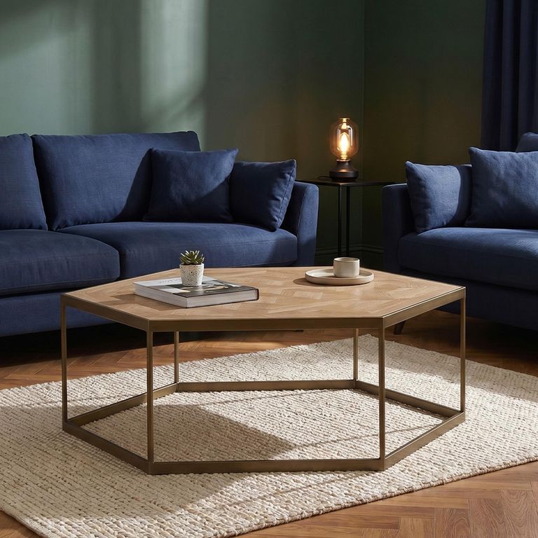Grenoble Coffee Table - Hexagonal - Oak