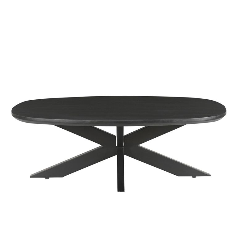 Jesper Coffee Table - Oval - Large - Black - Mango Wood