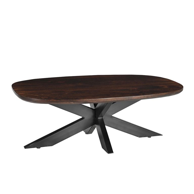 Jesper Coffee Table - Oval - Large - Chestnut - Mango Wood