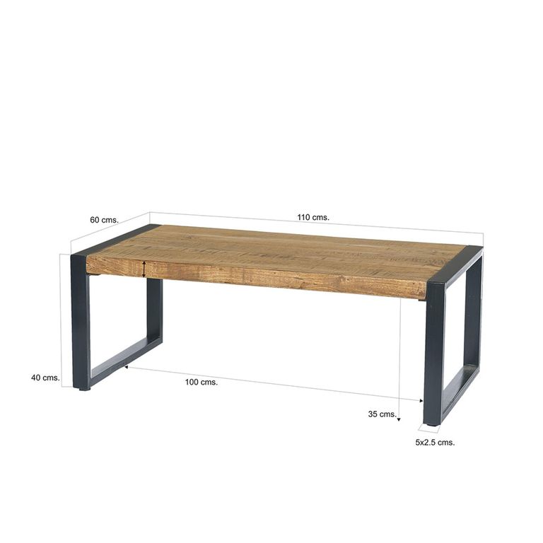 Nairobi Coffee Table - Large - Natural - Rustic Mango Wood