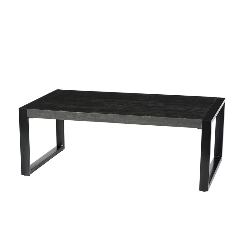 Norris Coffee Table - Large - Charcoal - Rustic Mango Wood