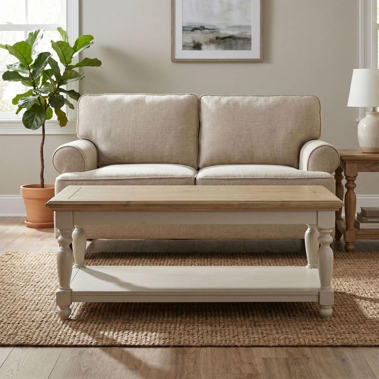 Chateau Coffee Table - Grey Painted - Pine