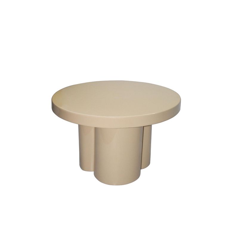 Brix Noa Coffee Table - Round - Beige - Metal