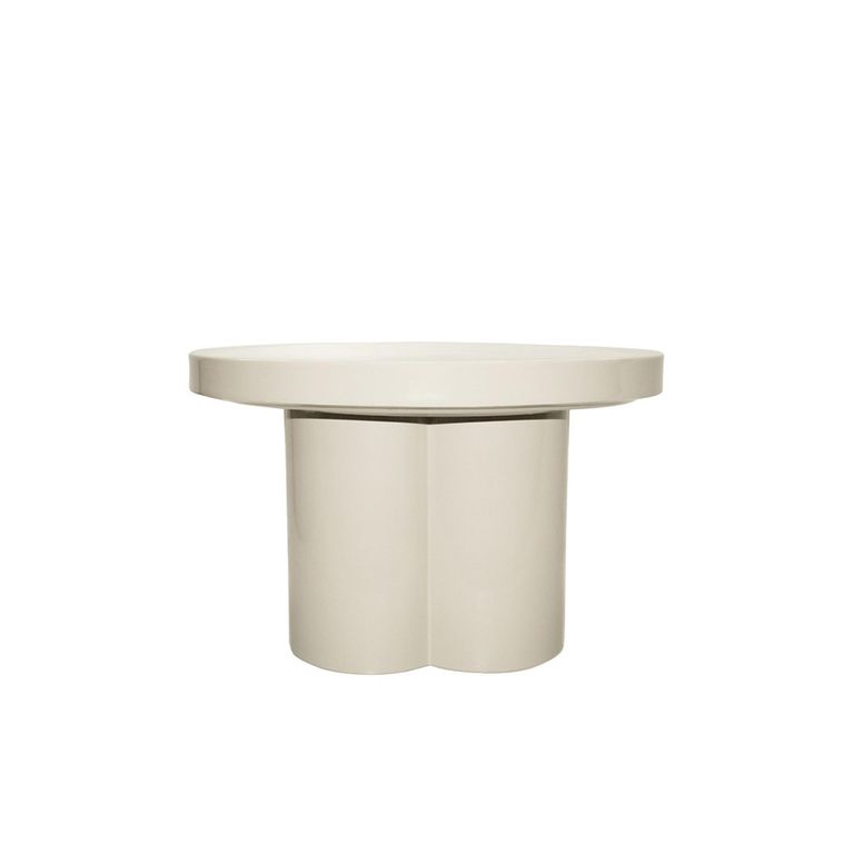 Brix Noa Coffee Table - Round - Off White - Metal