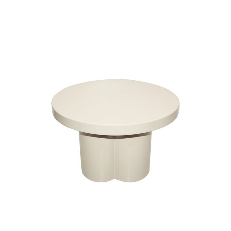 Brix Noa Coffee Table - Round - Off White - Metal