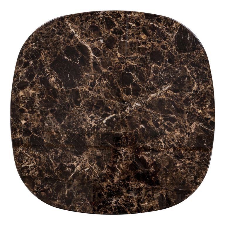 Almundi Coffee Table - Square - Chocolate Brown - Ceramic