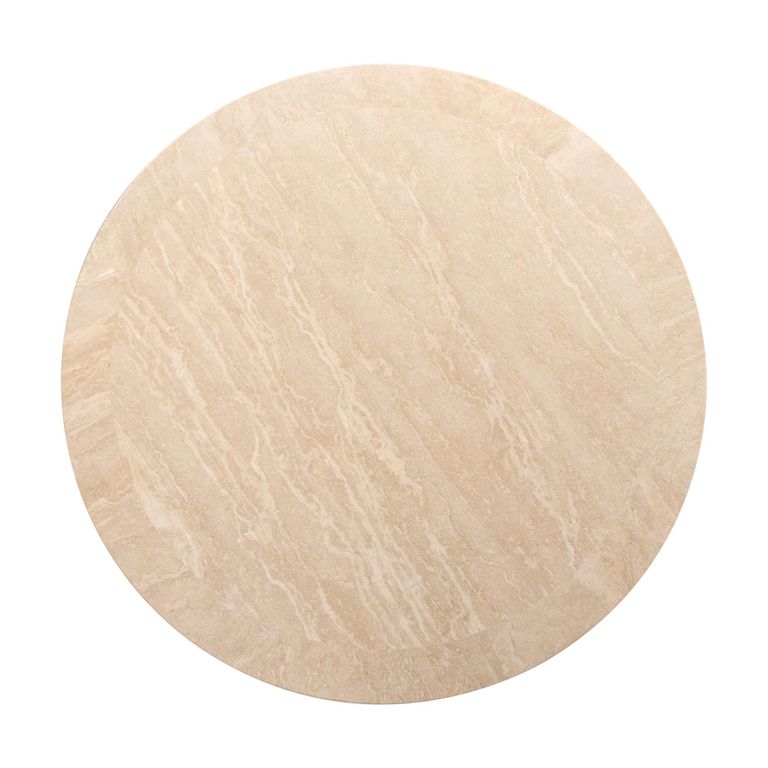 Biltmore Coffee Table - Round - Beige - Travertine