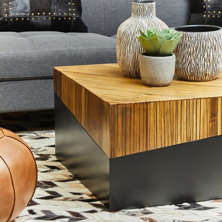 Gabor Coffee Table - Square - Natural Bamboo
