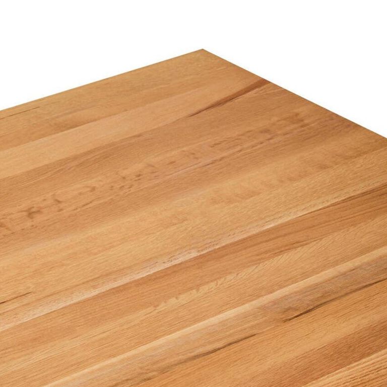 Jana Coffee Table - Square - Oak and Gold Metal