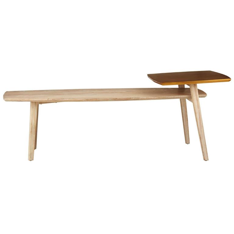 Kyra Coffee Table - 2 Tier - Natural Elm Wood