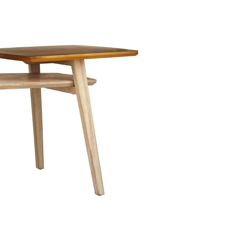 Kyra Coffee Table - 2 Tier - Natural Elm Wood