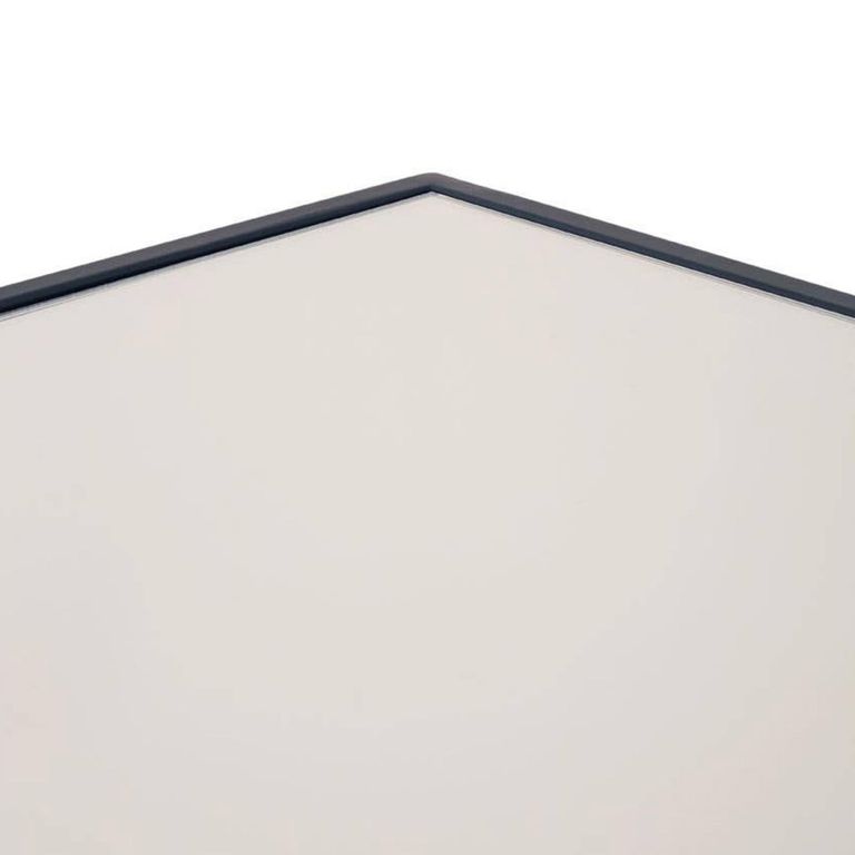 Logan Coffee Table - Mirrored with Black Metal