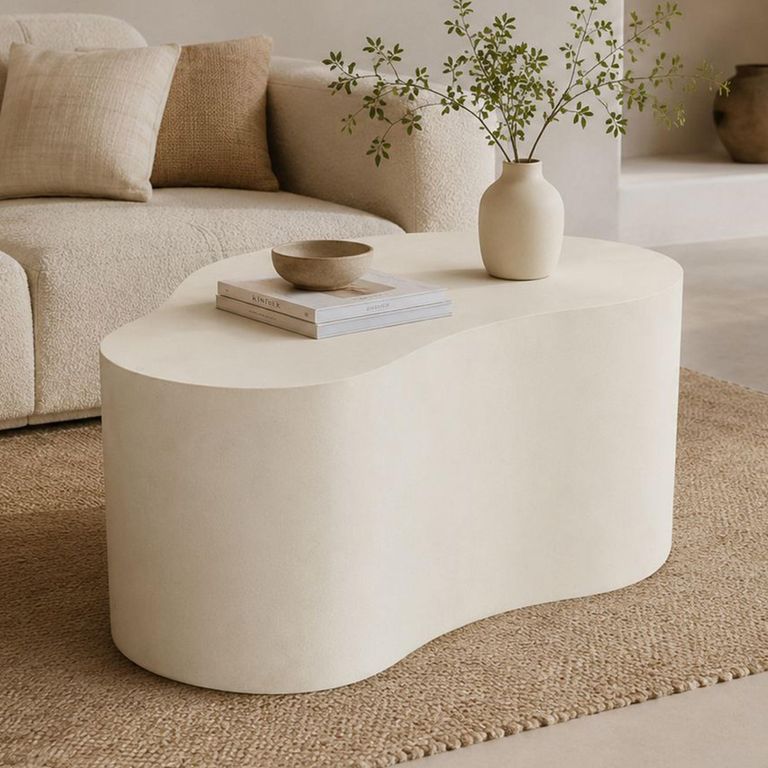 Brix Organic Coffee Table - Abstract - Medium - Sandy - Concrete
