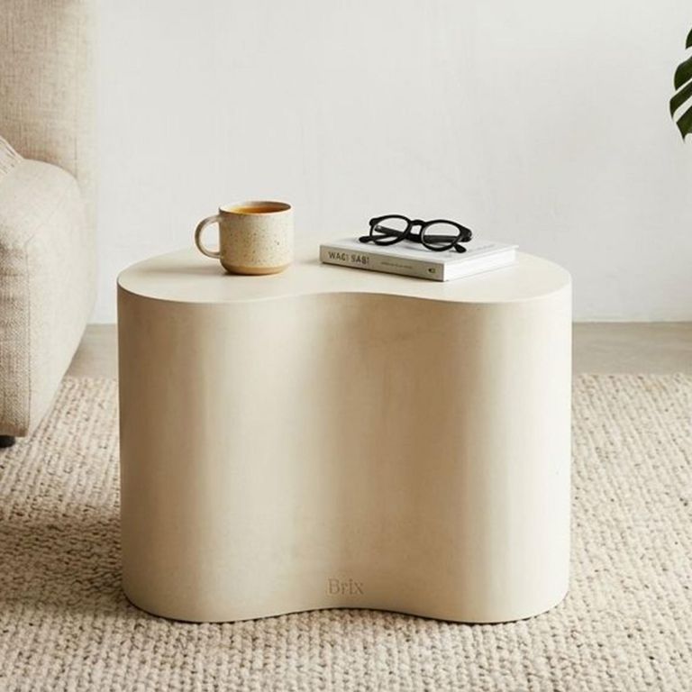 Brix Organic Coffee Table - Abstract - Small - Sandy - Concrete