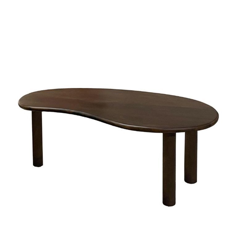 Brix Nubi Coffee Table - Kidney - Set of 2 - Chestnut - Mango Wood