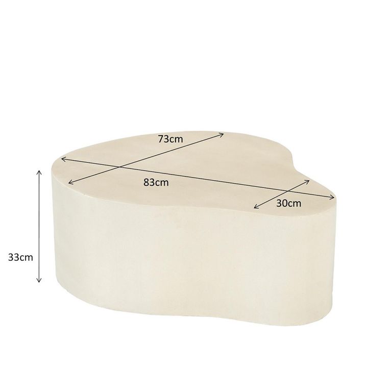 Brix Organic Coffee Table - Abstract - Large - Sandy - Concrete