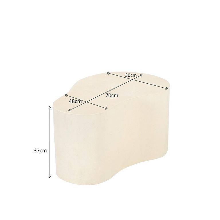 Brix Organic Coffee Table - Abstract - Medium - Sandy - Concrete
