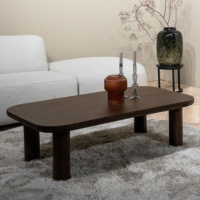 Brix Badou Coffee Table - Low - Chestnut - Mango Wood