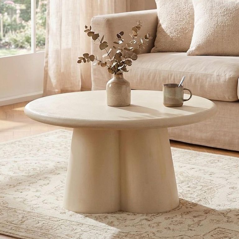 Brix Clubs Coffee Table - Round - Sandy - Concrete