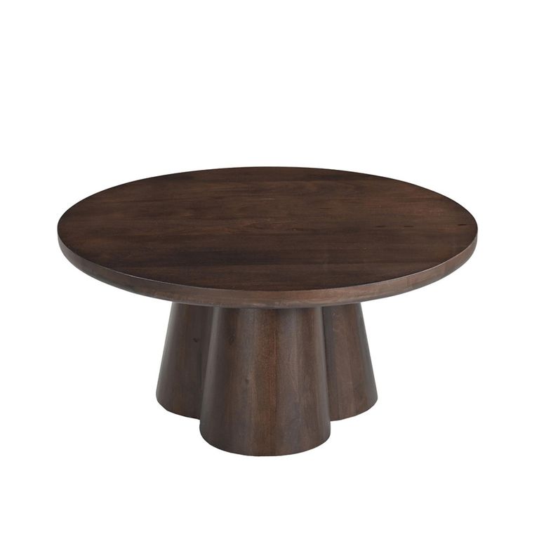 Brix Clubs Coffee Table - Round - Chestnut - Mango Wood