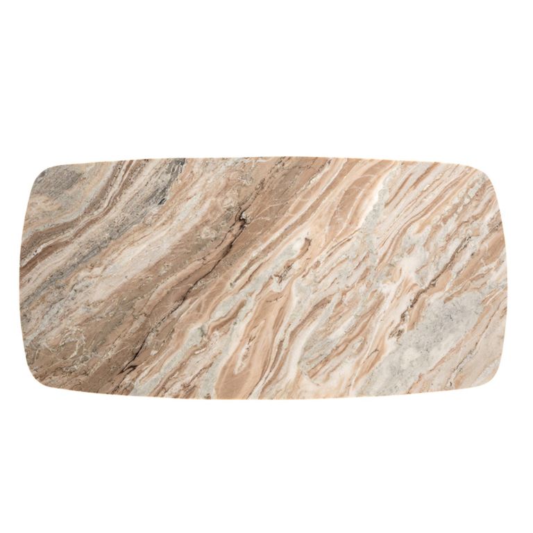 Bottega Coffee Table - Spider Legs - Blush Beige - Marble and Metal