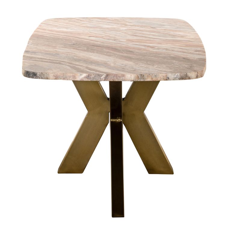 Bottega Coffee Table - Spider Legs - Blush Beige - Marble and Metal