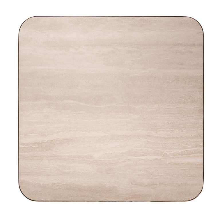 Claridge Coffee Table - Large - Square - Beige - Brushed Gold - Ceramic Top