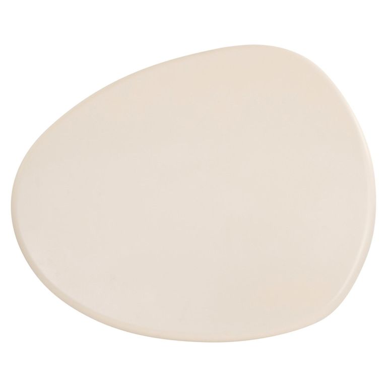 Clayton Lime Plaster Curved Coffee Table