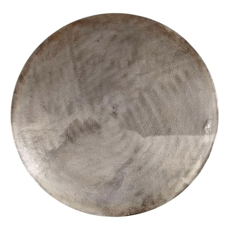 Asher Coffee Table - 2 Tier - Round - Brown and Black - Metal