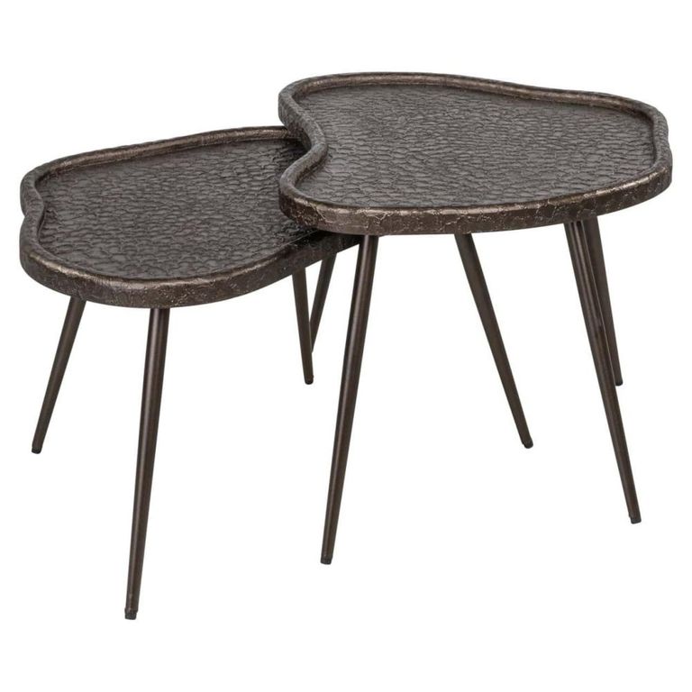 Bean Coffee Table - Set of 2 - Abstract - Brunzae - Metal