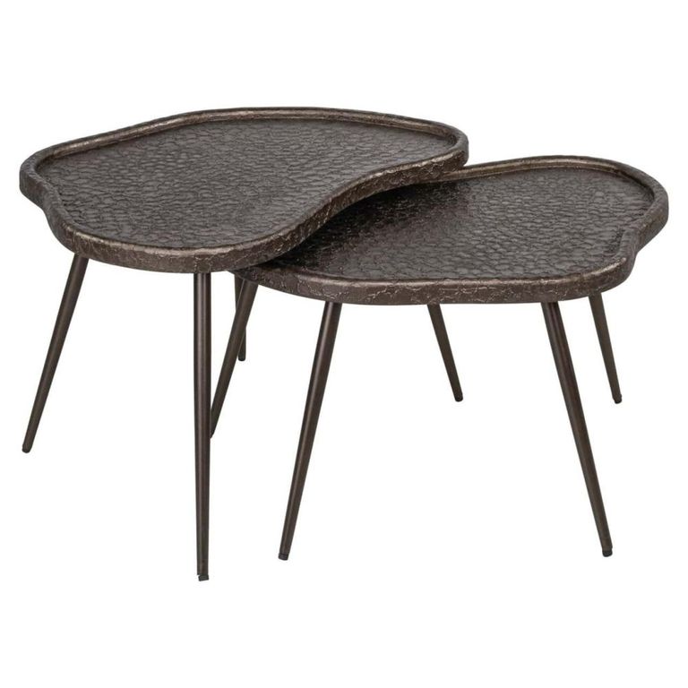 Bean Coffee Table - Set of 2 - Abstract - Brunzae - Metal