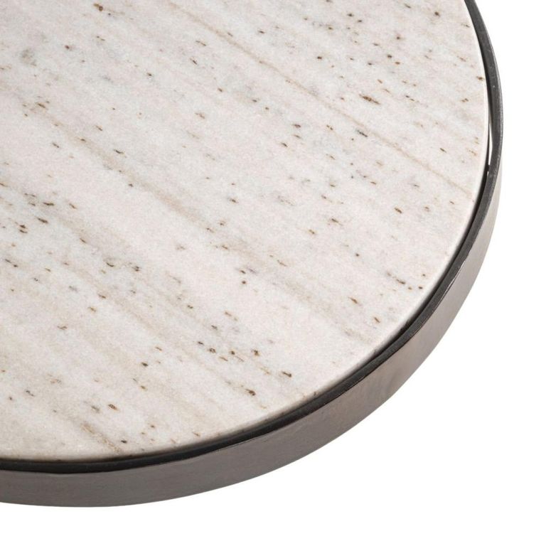 Biloxi Coffee Table - Abstract - Brown - Marble and Metal