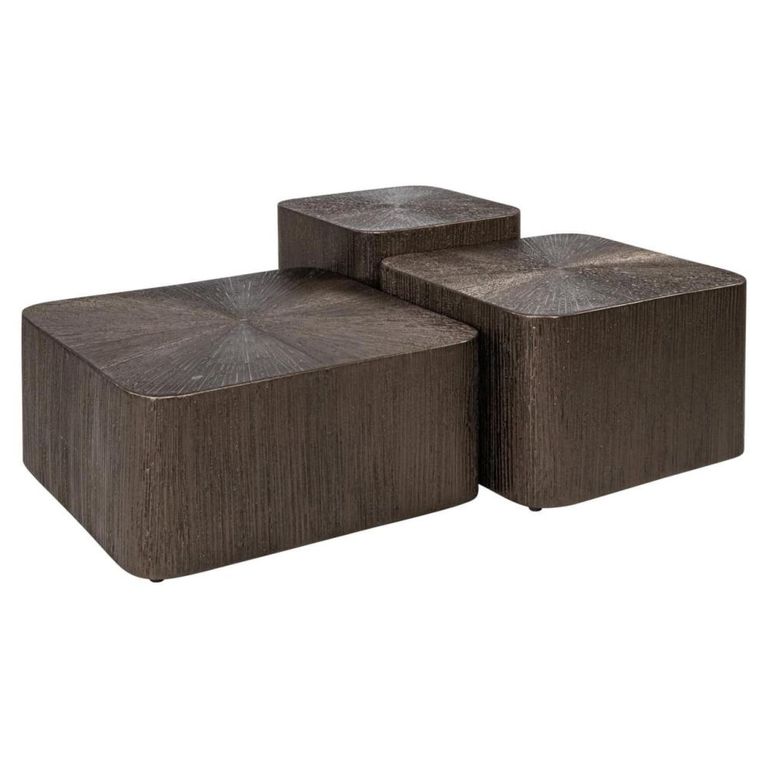 Cubes Coffee Table - Set of 2 - Low - Square - Brunzae - Metal