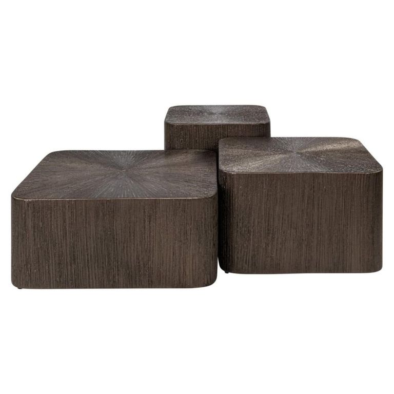 Cubes Coffee Table - Set of 2 - Low - Square - Brunzae - Metal