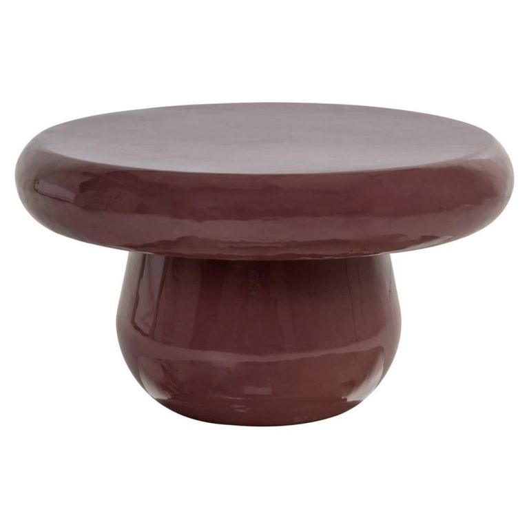 Drew Coffee Table - Round - Sable Brown - Metal