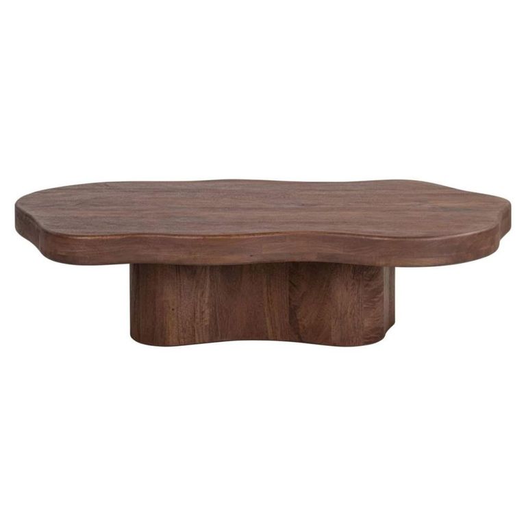 Sherman Coffee Table - Low - Abstract - Spicebrown - Mango Wood